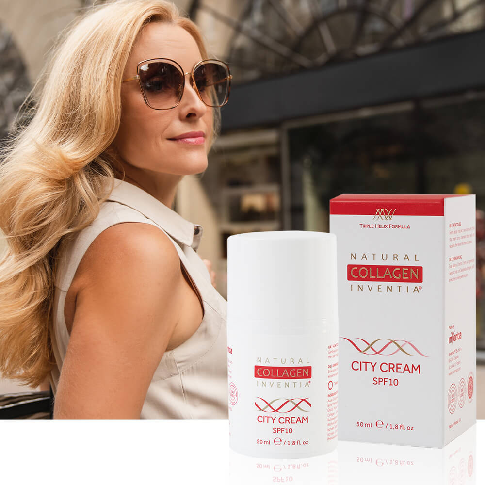 KRÉM DENNÍ ochranný CITY krém SPF 10 od Inventia 50 ml - chrání před vnějšími vlivy městského prostředí
