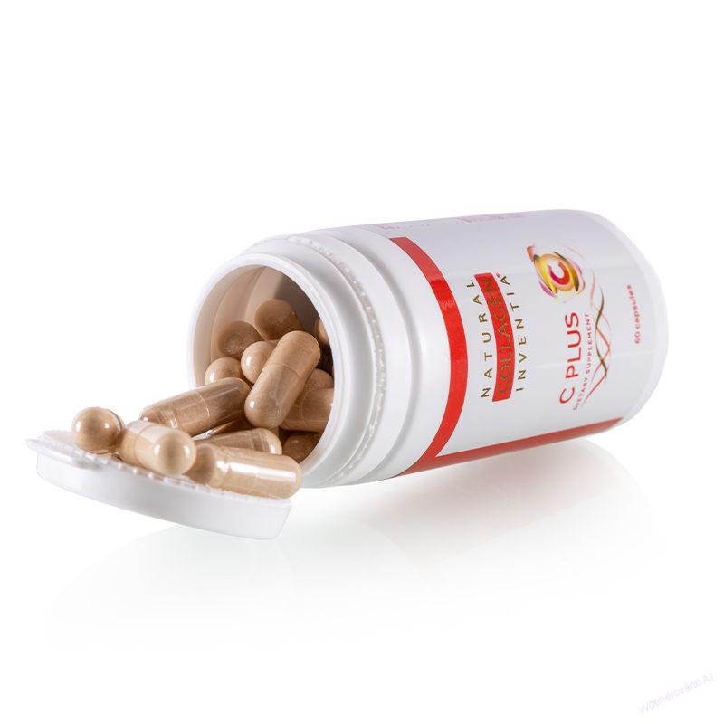 VITAMIN C PLUS | přírodní levotočivý | šípková růže, Goji - Kustovnice, Momordika | Inventia | 60 kapslí