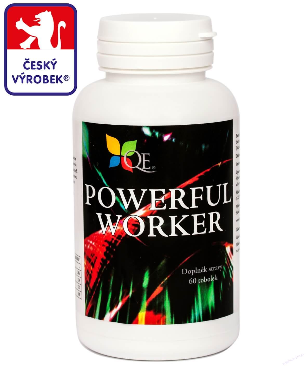 KOLOSTRUM IgG40 v českém doplňku stravy EUNIKÉ POWERFUL WORKER | biologicky aktivní | kyselina listová | vitamíny B1, B2, B6 | 60 tobolek