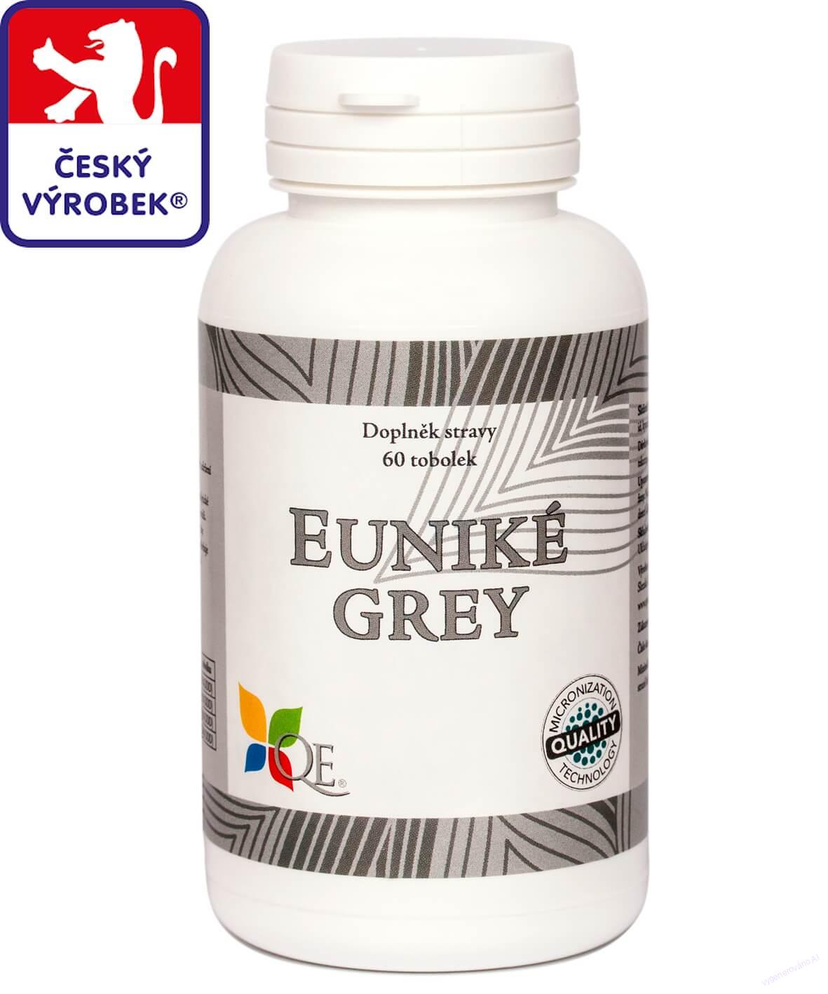 EUNIKÉ GREY při zvýšeném vypětí | hořčík, vitamin B6, niacin, kys. listová (B11) | zvýšený účinek mikronizací | český výrobek | 60 tobolek