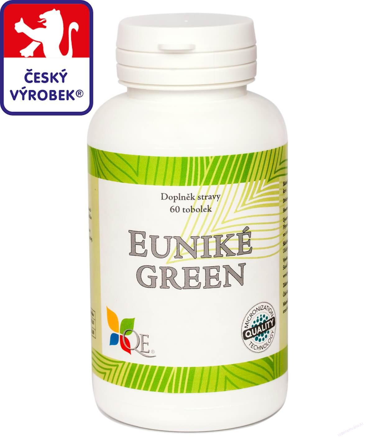 EUNIKÉ GREEN pro podporu imunitních NK-buněk | dezintegrovaná chlorella a betaglukany | český výrobek | 60 tobolek